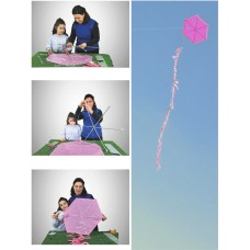 UÇURTMA YAPIM SETİ - NAYLON ALTIGEN PLASTİK ÇITALI